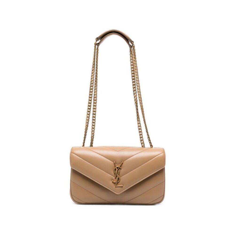 Saint Laurent Women Loulou Small Suede Leather Shoulder Bag